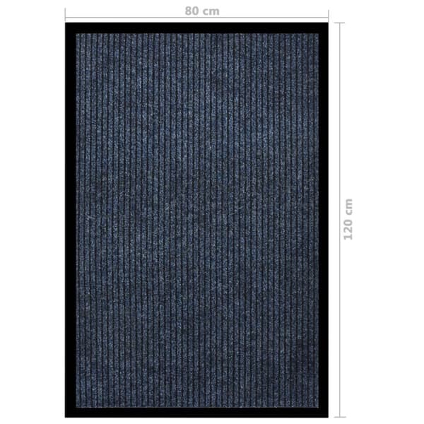 dørmåtte 80x120 cm stribet blå