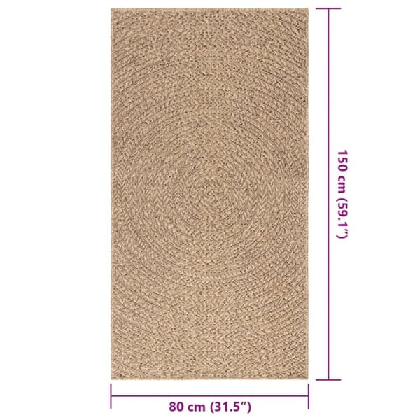 Matta ZIZUR 80x150 cm jutelook inomhus och utomhus