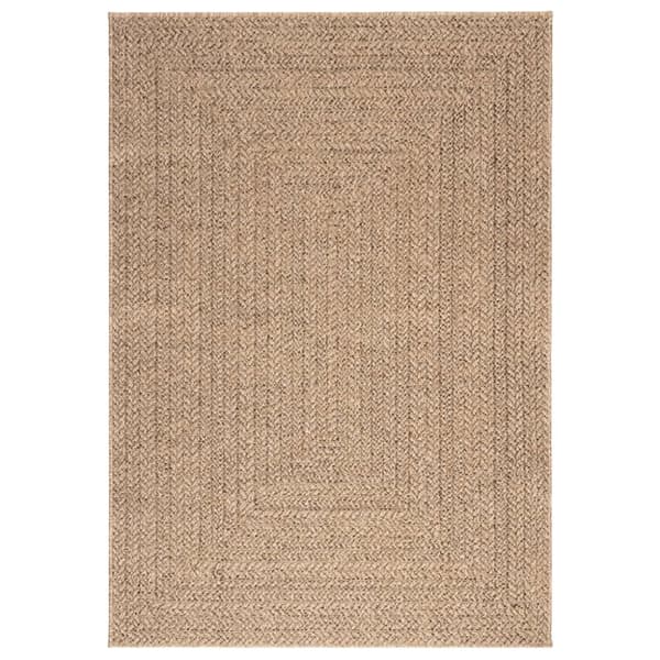 gulvtæppe ZIZUR 120x170 cm jute-look indendørs og udendørs