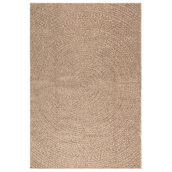 gulvtæppe ZIZUR 120x170 cm jute-look indendørs og udendørs