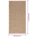 Miniatyrbillede 9 af 9: gulvtæppe ZIZUR 80x150 cm jute-look indendørs og udendørs