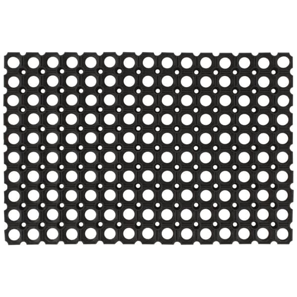 vidaXL dørmåtte 60x80 cm rektangulær gummi