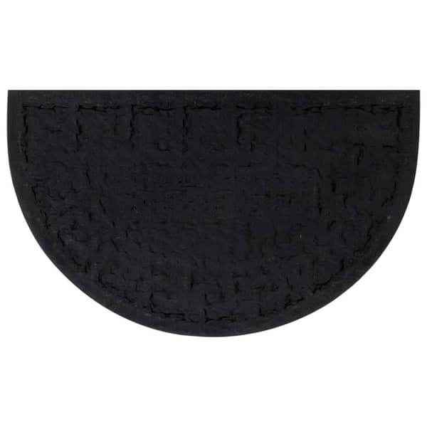 vidaXL dørmåtte 45x75 cm halvrund gummi og coir