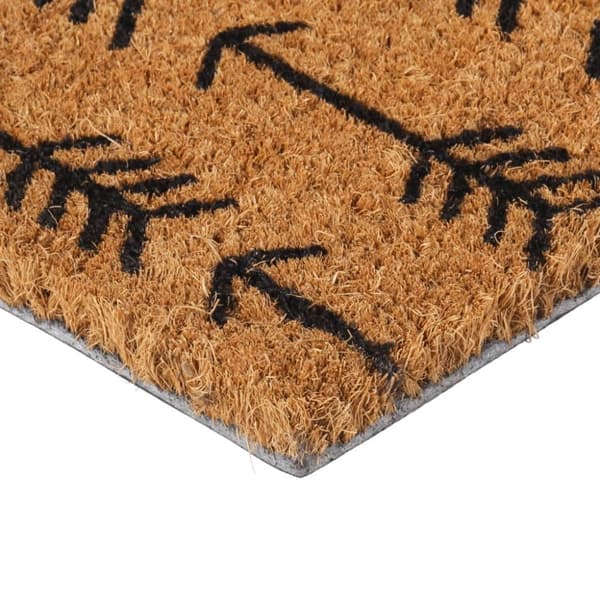 vidaXL Dørmatte naturlig 45x75 cm tuftet kokosfiber