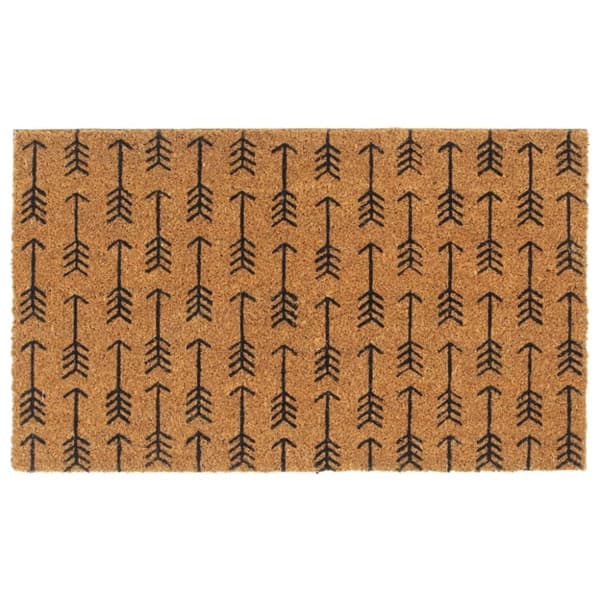 vidaXL dørmåtte 45x75 cm tuftet coir naturfarvet