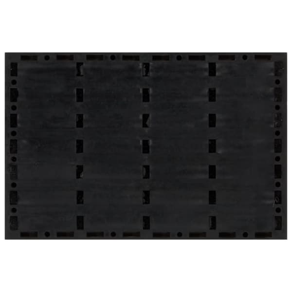 vidaXL Dørmatte rektangulær 40x60 cm gummi og kokosfiber