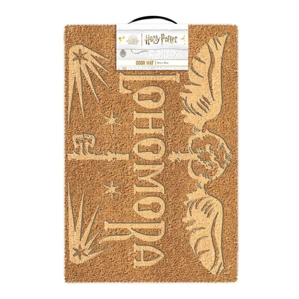 Harry Potter Alohomora Embossed Door Mat Natural 40cm x 60cm x 1.5cm
