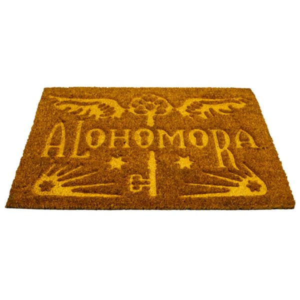 Harry Potter Alohomora Embossed Door Mat Brown/Yellow One Size
