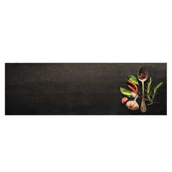 vidaXL Köksmatta maskintvättbar kryddor 60x180 cm sammet