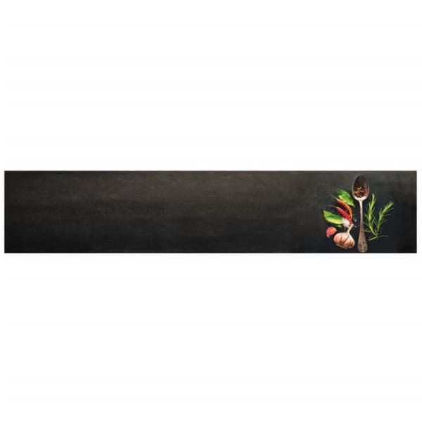 vidaXL Kjøkkenteppe vaskbar krydder 60x300 cm fløyel