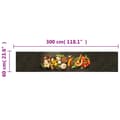 Miniatyrbild 5 av 5: vidaXL Köksmatta maskintvättbar kryddor 60x300 cm sammet