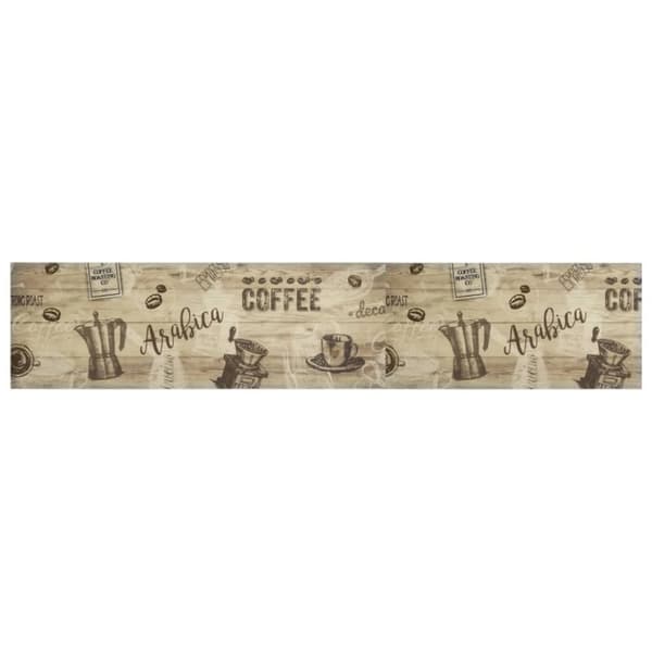 vidaXL Keittiön pestävä matto Coffee ruskea 60x300 cm sametti