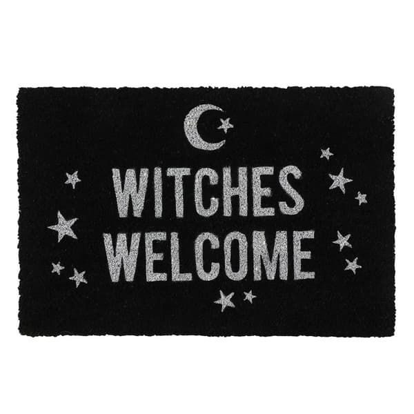Something Different Witches Welcome Door Mat Black/White One Size