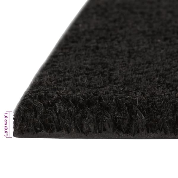 vidaXL Ovimatot 2 kpl musta 40x60 cm tuftattu kookos