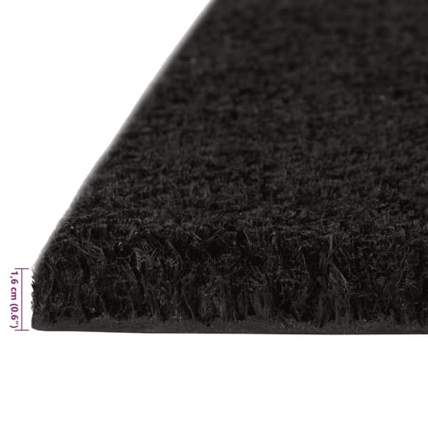 vidaXL Ovimatot 5 kpl musta 40x60 cm tuftattu kookos