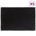Pikkukuva 1 / 5: vidaXL Ovimatot 5 kpl musta 40x60 cm tuftattu kookos
