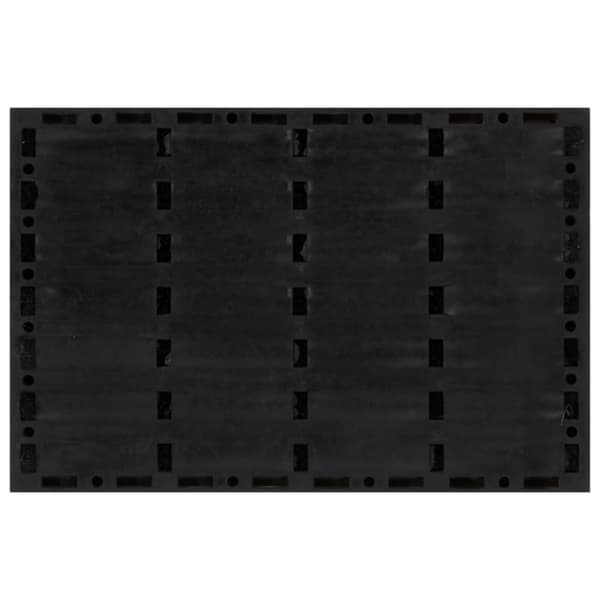 dørmåtte 40x60 cm rektangulær gummi og coir
