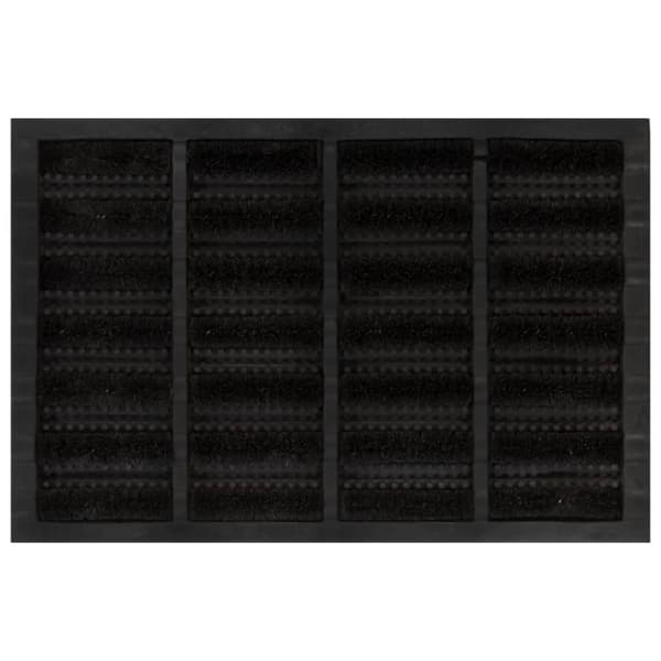 dørmåtte 40x60 cm rektangulær gummi og coir