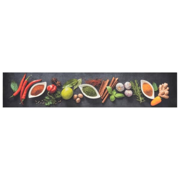 Köksmatta maskintvättbar kryddor 60x300 cm sammet
