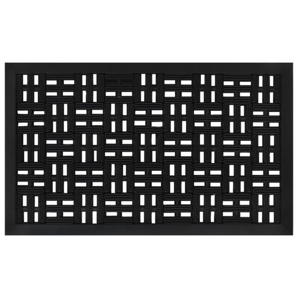 dørmåtte 45x75 cm rektangulær gummi