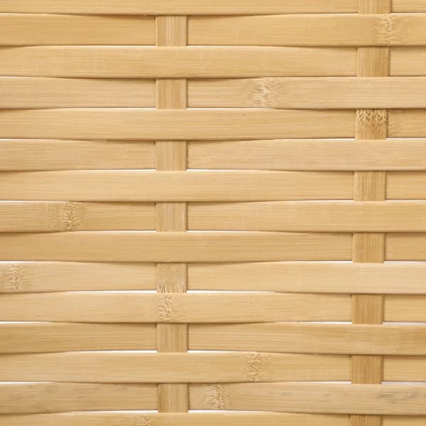 Rootz Room Divider - Foldepartition - Privacy Screen - Bambus - 3 Dele - Naturlig - 120 cm x 170 cm x 1,8 cm