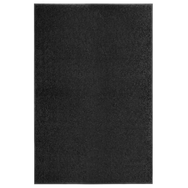 vidaXL vaskbar dørmåtte 120x180 cm sort - Dørmåtter