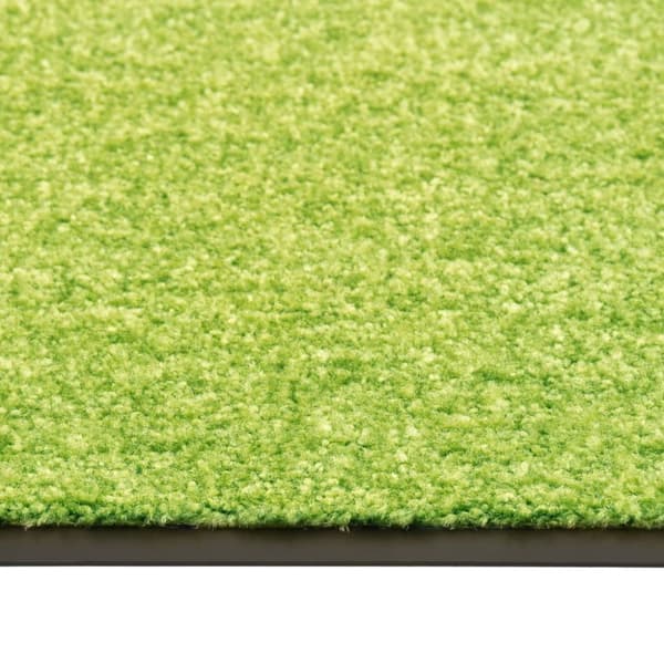 vidaXL Dörrmatta tvättbar grön 60x90 cm - Dörrmattor