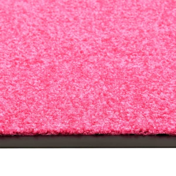 vidaXL vaskbar dørmåtte 90x150 cm pink -  Dørmåtter