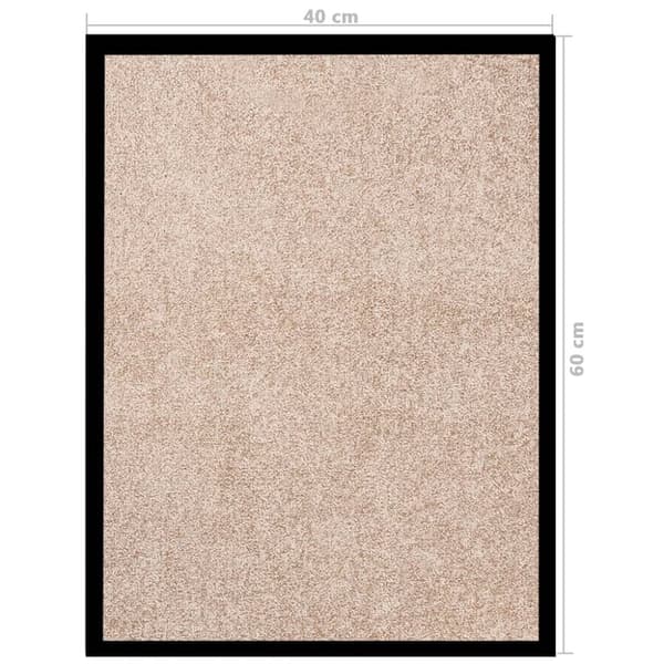 vidaXL Ovimatto beige 40x60 cm - Kynnysmatot