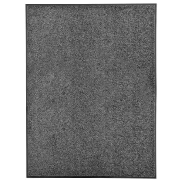 vidaXL vaskbar dørmåtte 90x120 cm antracitgrå -  Dørmåtter