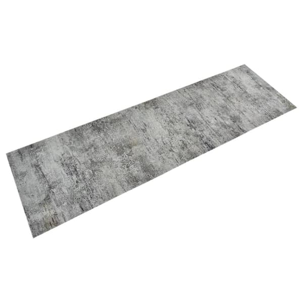 vidaXL køkkentæppe 60x180 cm betondesign vaskbart velour -  Dørmåtter