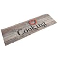 Miniatyrbillede 1 af 6: vidaXL køkkentæppe 45x150 cm Cooking-design vaskbart velour grå -  Dørmåtter