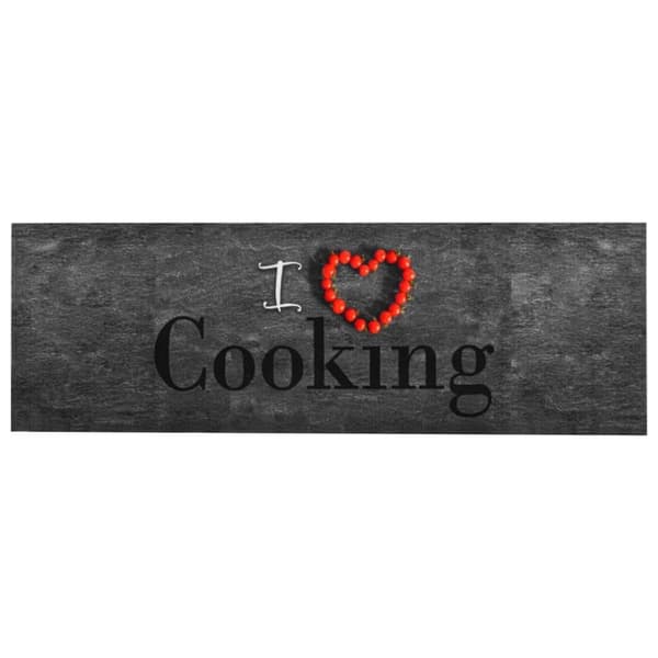 vidaXL Köksmatta maskintvättbar cooking 45x150 cm -  Dörrmattor