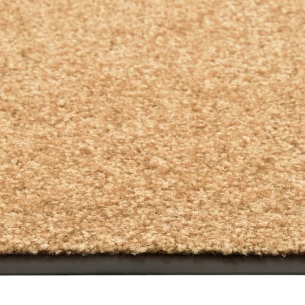 vidaXL vaskbar dørmåtte 60x180 cm cremefarvet - Dørmåtter