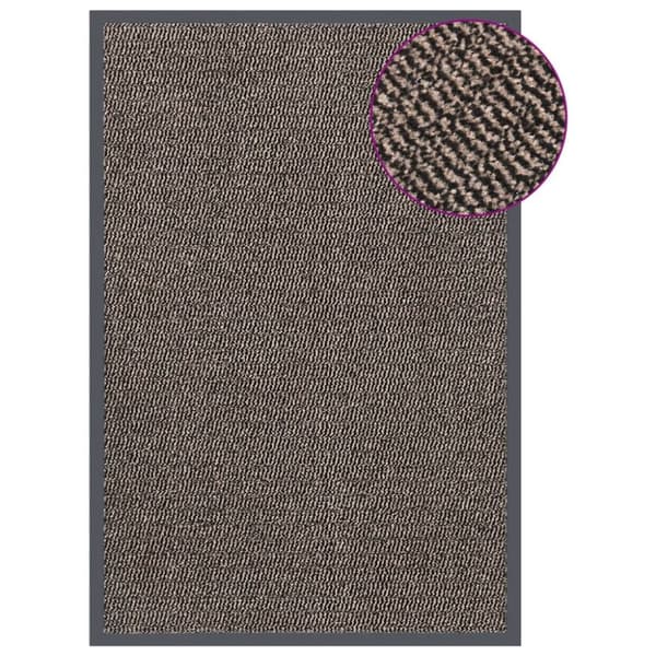 vidaXL dørmåtte 80x120 cm tuftet mørkebrun - Dørmåtter
