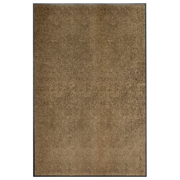 vidaXL Dörrmatta tvättbar brun 120x180 cm -  Dörrmattor