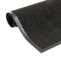 Pikkukuva 3 / 6: vidaXL Kuramatot 2 kpl suorakulmainen nukkapinta 80x120 cm musta -  Kynnysmatot
