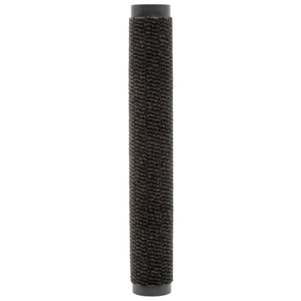 vidaXL Kuramatot 2 kpl suorakulmainen nukkapinta 90x150 cm musta - Kynnysmatot