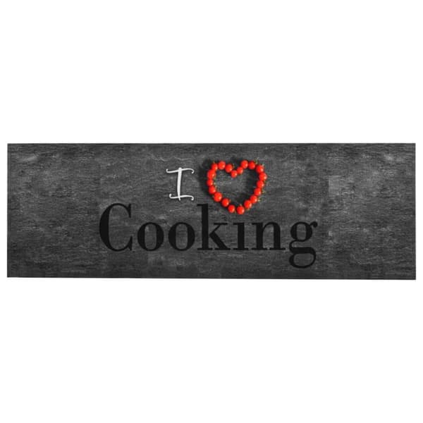 The Living Store Köksmatta maskintvättbar cooking 60x180 cm -  Dörrmattor