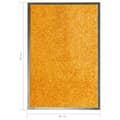 Miniatyrbillede 7 af 7: The Living Store vaskbar dørmåtte 40x60 cm orange -  Dørmåtter