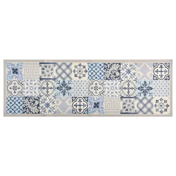 The Living Store Keittiön pestävä lattiamatto mosaiikki 60x180 cm - Kynnysmatot