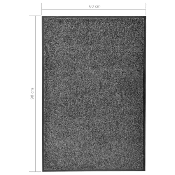 Dörrmattor - Living Dörrmatta tvättbar antracit 60x90 cm