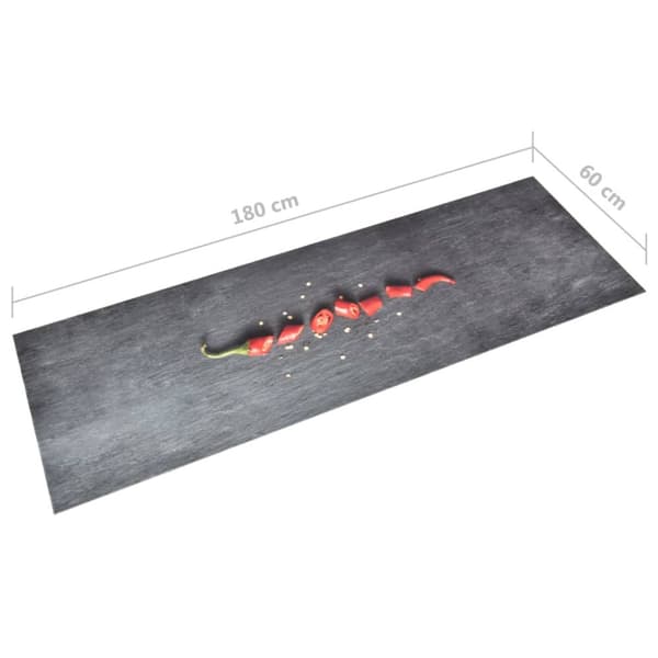 Dørmåtter - Living køkkenmåtte 60x180 cm vaskbar chilitryk