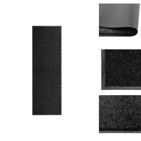 Dørmåtter - Living vaskbar dørmåtte 60x180 cm sort