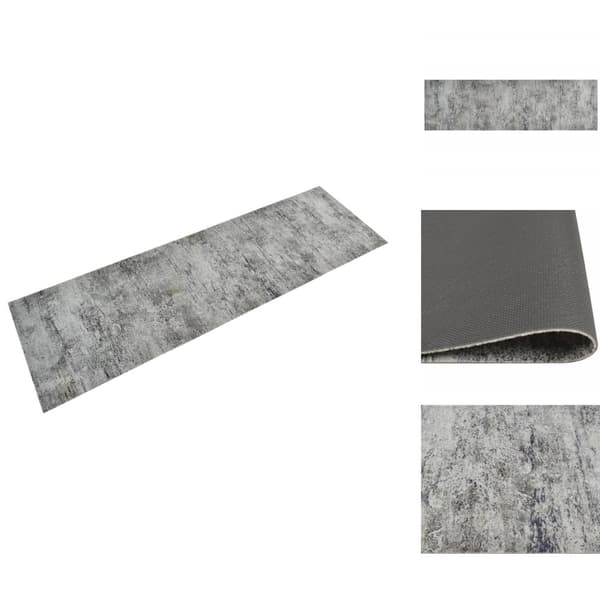 Dørmåtter - Living køkkentæppe 60x180 cm betondesign vaskbart velour
