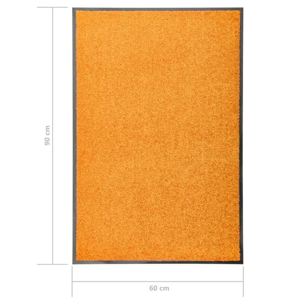 Dörrmattor - Living Dörrmatta tvättbar orange 60x90 cm