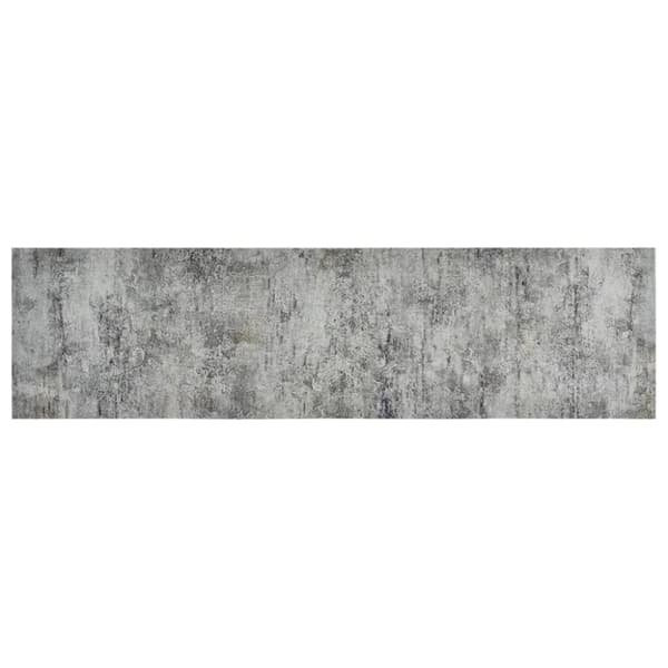 Dørmåtter - Living køkkentæppe 45x150 cm betondesign vaskbart velour