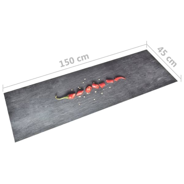 Køkkenmåtte 45x150 cm vaskbar chilitryk - Køkkenmåtte - Køkkenmåtter - Home & Living