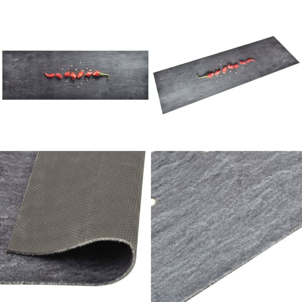 Køkkenmåtte 45x150 cm vaskbar chilitryk - Køkkenmåtte - Køkkenmåtter - Home & Living