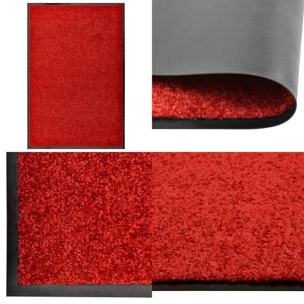 Ovimatto pestävä punainen 60x90 cm - Ovimatto - Ovimatot - Home & Living